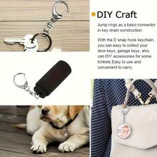 50Pcs/ Bag D-Shaped Eight Character Keychain, Durable Zinc Alloy Keychain, Suitable For Hanging Ropes And DIY Hanging Decorations, Party Gifts, And Decorative Keychains - C-shaped Buckle - View 7