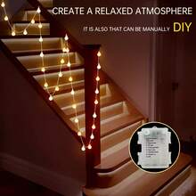 1PC, 50LED Battery Powered 8 Modes Remote Control LED Umbrella Lights Patio Umbrella String Lights Outdoor Umbrella Pole Lights DIY White Ball Fairy Lights Wireless Umbrella Lights For Patio Backyard Garden Camping Tent (Without Battery) - Đèn LED String Light - Xem 7
