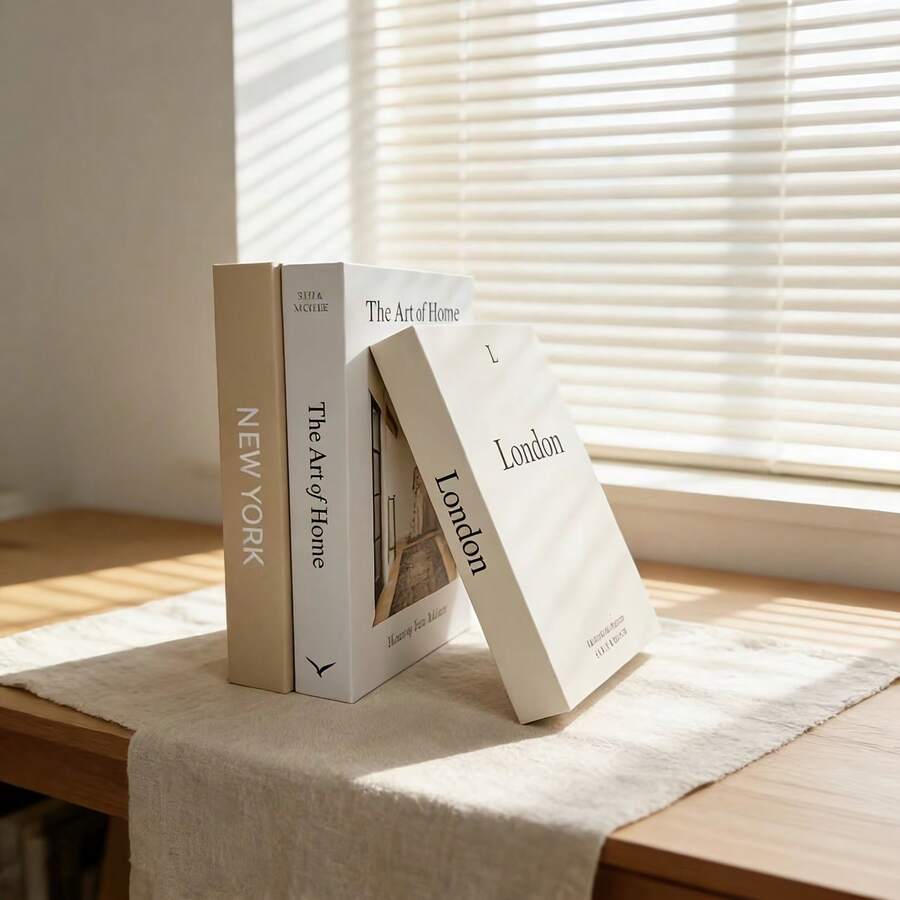 Decorative Paper Books, Coffee Table Books - Faux Decorative Books For Decor - Home Desk Decor - Nightstand Decor - Bookshelf Decor - Multicolor - View 1