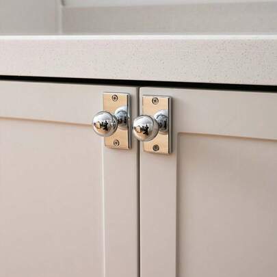 Tay nắm tủ tròn mạ vàng kèm ốc vít, dùng cho tủ đựng đồ nội thất, giao hàng trực tiếp (dropshipping) / Tay nắm gắn nổi cho tủ giày.