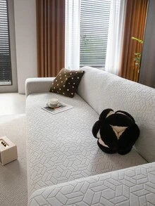 1 bộ bọc ghế sofa liền thân co giãn dùng được cả bốn mùa, chất liệu vải chống trượt, có thanh xốp chống trượt, có thể giặt máy, chống bụi, thân thiện với thú cưng, phù hợp cho phòng ngủ, văn phòng, phòng khách. - Màu Xám nhạt - Xem 5