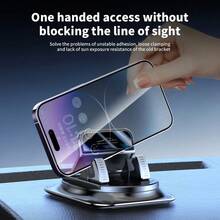 360° Rotating Car Phone Holder, Dashboard Windshield Suction Cup Mount, Adjustable Horizontal And Vertical Screen, Non-Slip Hands-Free Holder Suitable For IPhone And All Smartphones - Multicolor - View 11