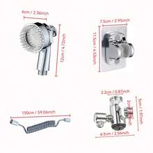 Vòi chậu rửa phòng tắm 3 trong 1 với đầu vòi sen xoay 360°, chức năng massage, dùng cho việc rửa mặt hàng ngày và tắm cho thú cưng, không cần khoan. - Đầu vòi sen hình chân mèo - Xem 6