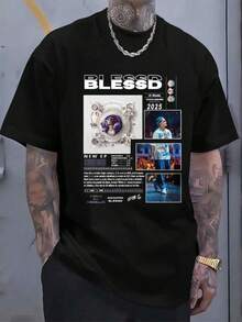 Men T-Shirts - 黑色 - 查看 6