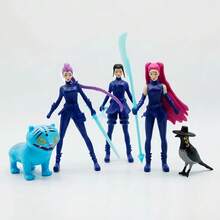 5pcs/Set Korean Idol Character Model Collectibles, Game Character Figurines, Desktop Decor, Suitable For Home And Office Decoration - Multicolor - View 6