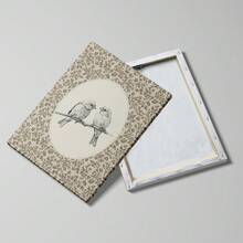 1 Piece Framed/Unframed Vintage Sparrow Bird & Floral Countryside Canvas Poster Wall Art Print, Minimalist Rustic Farmhouse Decor, Suitable For Dorm, Apartment, Living Room, Bedroom, Modern Home - Multicolor - View 7