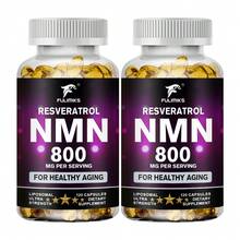 High Potency NMN Capsules, With Resveratrol, Support Longevity & Physical Vitality - Two bottle - Better deal - 查看 8