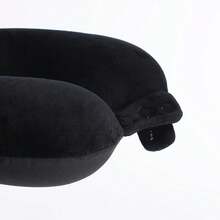 Makimoo Travel Neck Pillow, Top Memory Foam Pillow For Head Support, Ideal For Airplanes, Cars, And Home Recliners, Adjustable And Soft (Black) - 顏色A - 查看 5