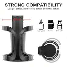 Giá đỡ bình nước xoay 360° tháo lắp nhanh, giá đỡ cốc đa năng cho xe đẩy, không cần khoan. - Nhiều màu - Xem 2