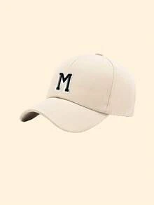 1pc Adjustable 26 Letters Baseball Cap, Casual Dad Hat Suitable For Women & Men, Great For Beach, Travel, Sports, Streetwear And Daily Outfit,Holiday,Festival - Off White - View 8