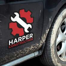 1pc Personalized Car Magnetic Sign, Customizable Logo Suitable For Cars, Trucks, Used For Advertising Your Commercial Vehicle, Professional Printing And Die-Cutting, Perfect For Cars, Trucks, Commercial Advertising, Home Decor, Makes A Great Gift, Ideal For Birthdays, Holidays And Other Occasions - Multicolor - View 3