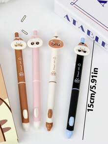 2pcs Funny Siamese Cat Retractable Ballpoint Pens, Blinking Cat Clickable Pens, Cute Expression-Changing Pens, High-Quality, Quick-Drying, Smooth Writing For Studying, 0.5mm Cute Quick-Drying Ergonomic Pens, Creative Cat Expression Switching Ballpoint Pens - Default - View 5