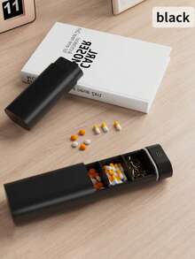 Portable Travel Pill Case With Compartments. Daily Pill Box, Essential For Travel. Can Hold Vitamins, Medicines, Tablets And Nutritional Supplements. Wish You Good Health. Multi-Compartment Medication Organizer. - View 16