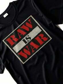 Super Value Hot  T-Shirt Full Size S-5XL Raw Is War T-Shirt  Attitude Era Logo Uni Tee Black S-4XL Vintage Wrestling Fan Shirt 220G Heavyweight 100% Cotton T-Shirt-Thicker, Softer, And Stronger T Your Average . This Heavyweight Essential Brings Pm Comfort And Rugged Performance Together. I For Layering, Lounging, Or Hitting The Streets In Style. Fade-Resistant And Pre-Sunk For A Reliable Fit Every Time. Suitable Gift For Fans HR001 - màu đen - Xem 9