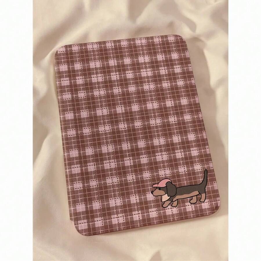 1 chiếc ốp lưng bảo vệ dạng gập phẳng hình chữ Y sọc xanh đỏ cổ điển, mặt lưng trong suốt, chân đế đa góc, khe cắm bút chì, viền mềm chống sốc, tự động bật/tắt màn hình, phù hợp với 10th Gen / Air4/5/Pro 11" / 9/8/7th Gen, kiểu dáng sinh viên Mỹ. - Nhiều màu - Xem 1