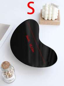 1 pieza Bandeja acrílica DIY, bandeja de decoración con reflejo de espejo negro asimétrico minimalista para fotografía de aromaterapia y fragancias, decoración de estilo francés de lujo para el recibidor, decoración nórdica abstracta para el hogar, bandeja de aromaterapia y almacenamiento, decoración para dormitorio/sala de estar - Negro - Ver 6