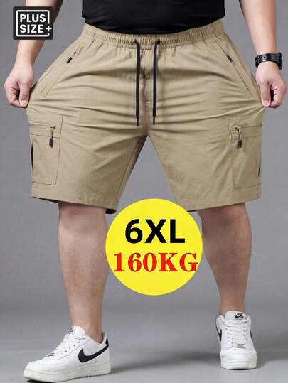 Quần short thể thao nam cỡ lớn, quần cargo mùa hè, quần chạy bộ, quần dài đến đầu gối nhẹ, thích hợp cho chạy bộ, du lịch ngoài trời, đi biển, đi mua sắm, mặc hàng ngày, quà tặng Ngày của Cha.