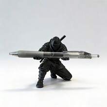 1 Set 3D Printed Samurai Shaped Pen Holder, Unique Desktop Storage, Creative Office/Study Gift - Multicolor - View 5
