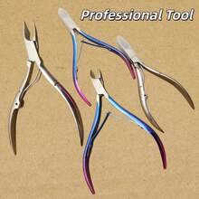 Easy Nail 1 chiếc kìm cắt da chết bằng thép không gỉ màu bạc - Có thể dùng để cắt bỏ da chết/vết chai trên tay và chân, cắt móng tay, loại bỏ vết chai chuyên nghiệp, bền, chống gỉ, lý tưởng cho sử dụng tại nhà/salon. - Bạc - Xem 8