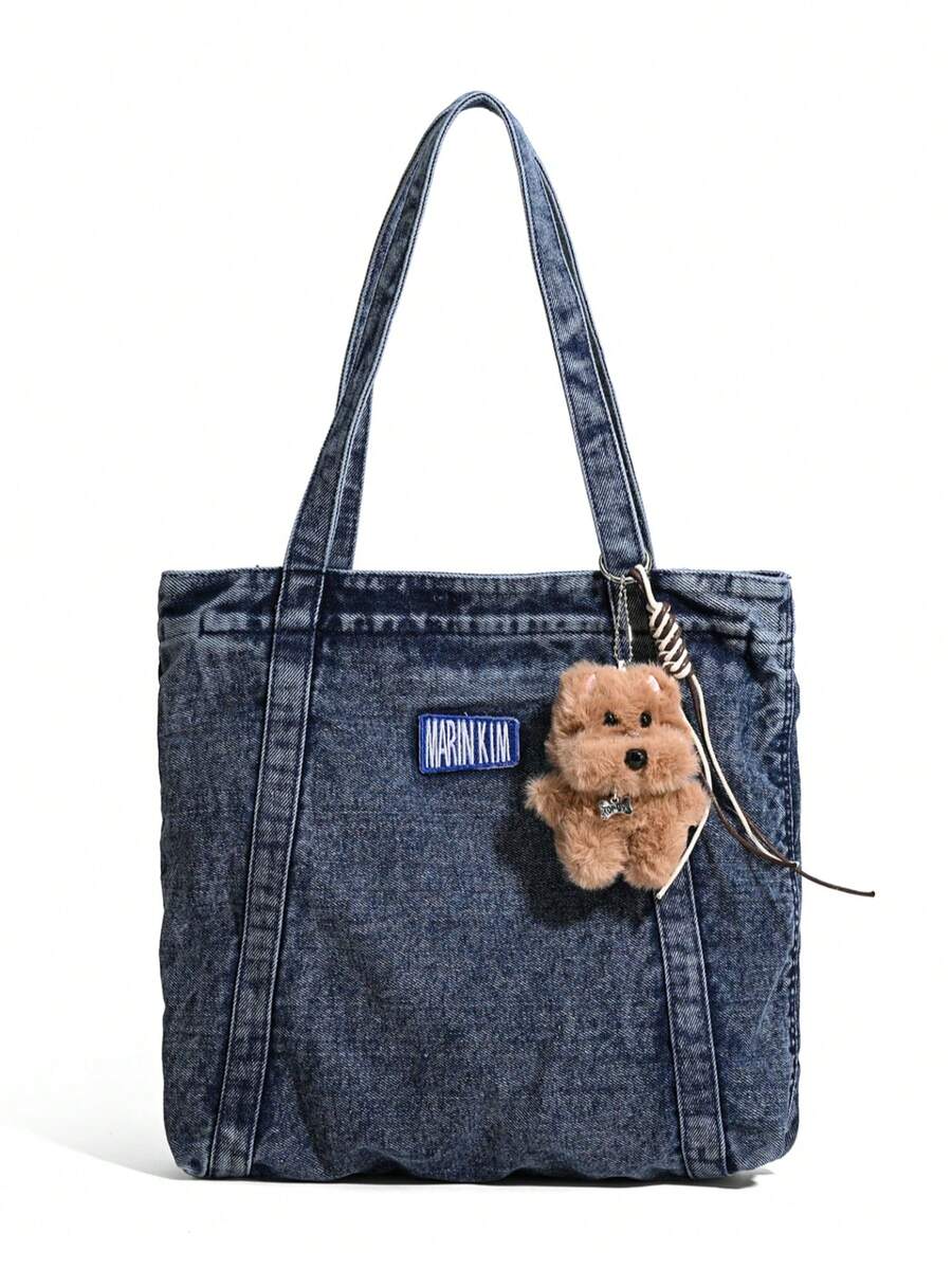 潮流简约复古大容量时尚新款小众腋下手提包，女孩日常时尚手提包 - 彩色 - 查看 1