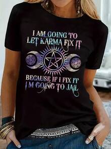 Women T-Shirts - Black - View 1