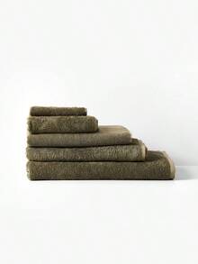 Linen House Nara Charcoal 40x60cm Hand Towel - Green - View 3