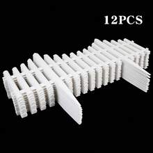 12pack Plastic Fence Panel Garden Border Landscape Edging Yard Fencing Decor - As Pic - View 9