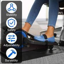 2pcs Foot Pedals, Suitable For Oval Pedal Board Under Desk, Elderly Foot Pedal Fitness Equipment, Home Workout Accessory - 2pcs Foot Pedal Belt - View 7