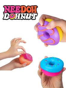 Đồ chơi giảm căng thẳng Schylling NeeDoh DOHNUTS Retro Teddy Ball | Họa tiết xoáy nhuộm màu phong cách Hippie cổ điển | Đồ chơi bằng thạch trong suốt | Phần thưởng cho lớp học mùa hè và lễ tốt nghiệp - Nhiều màu - Xem 10