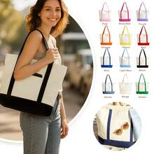 Juego de bolso de tote de gran capacidad con bloques de color, regalo práctico para mujeres en ocasiones como regreso a la escuela, graduación, viaje, cumpleaños, Día de la Madre, Día de la Enfermera, Día del Maestro, boda, despedida de soltera, SPA, regalo de graduación para maestros, regalo de Acción de Gracias - Ver 11