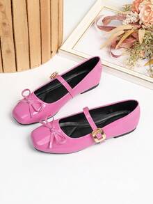 Wide Toe Box Mary Jane Shoes, New Arrival Versatile Design Suitable For All Seasons, Size 34-44 - Pink - View 14
