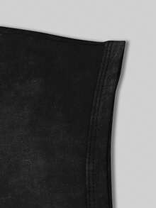 DIY Men's Fashionable Street Style Faux Diamond Pattern Sleeveless Tank Top - Black - View 5