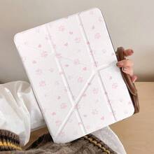适用于 iPad (A16) 第 11 代 11 英寸、第 10 代 10.9 英寸、Air 8 (M4) 11 英寸（2026 年款）、第 7 代、第 8 代、第 9 代 10.2 英寸、Pro 11（2020-2022 年款）、Air 7/6 (M3/M2) 11 英寸、S10 Lite、A11、A11+ 的可爱爪印折叠保护套，带笔槽，采用柔软 TPU 背壳，支持自动唤醒/睡眠功能。 - 愛心腳印 - 查看 4