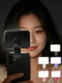 Multifunctional DUONENG 1pc Portable Multifunctional Phone Fill Light: Easily Enhance Your Selfie And Live Streaming Effects! This Rechargeable LED Fill Light With A Clip Is Suitable For Smartphone Live Streaming, Photography, Video Shooting, And Soft Light Selfie. - one-size - View 5