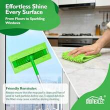 Microfir Mop Pa Compate Wit Er Sweeper Reusable Macine Wasable Pad Refills Mop Ead Replacemen  Multi  Floor Cleaning 10 Pack - As Pic - View 4