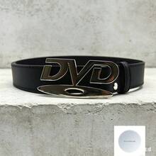 Unisex Retro DVD Buckle Decorative Belt, Black & White Multifunctional Belt Suitable For Jeans, Women's Gift VU3A - trắng - Xem 1