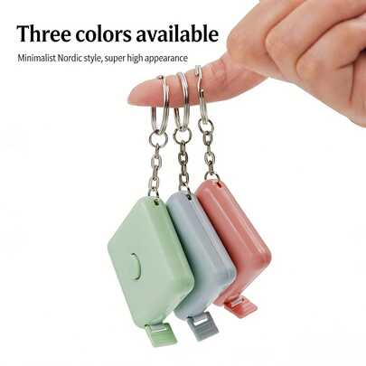 1 thước vuông tự động thu gọn cầm tay, thước dây mini nhỏ gọn 1.5M, dụng cụ đo vòng eo cá nhân, thước dây thu gọn linh hoạt thích hợp cho may vá và thiết kế thời trang.