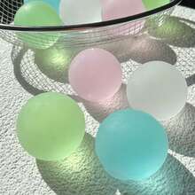 1个椰子油挤压玩具，透明蓝色麦芽糖减压玩具球，可塑形无回弹柔软挤压玩具 - 2026新款，送朋友的礼物，节日礼物，生日礼物，收藏礼物，礼品 - 彩色 - 查看 4