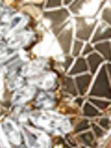 Cómodas y fáciles de usar sandalias planas tipo slide minimalistas francesas en oro y plata - Dorado - Ver 9