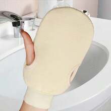 New Upgraded Exfoliating Gloves With Detachable Carrying Bag, Professional Body Cleansing Tool, Reusable, Double-Sided Body Cleansing Towel, Detachable Base Towel, Double-Sided Towel, Suitable For Spa, Massage, Home Body Cleansing. Body Cleansing Bath Cleanser, Cleansing Towel Detacher & Feisumassaji. Gurin, Pink, Buru, Baggu, Storage, Organizer, Heakrippu - Multicolor - View 6