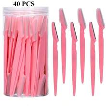 3/30/40片装眉毛修剪器，化妆美容工具，眉毛剃刀，面部及身体脱毛刀片，眉形修整刀 - 升級款 - 查看 17