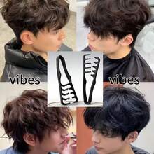 1 lược chải tóc tạo kiểu, lược răng thưa cỡ lớn dành cho nam, 2 trong 1 răng thưa và răng nhỏ, lược tạo kiểu tóc bồng bềnh có kết cấu, lược gấp gọn có tay cầm, làm bằng nhựa ABS di động. - Nhiều màu - Xem 2