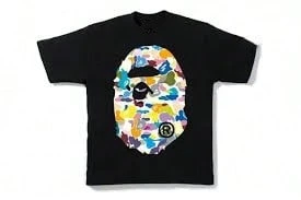 Men's T Shirt Versatile Fit, Men's Breathable Cotton T-Shirt, Men'S Graphic T-Shirt - Black With Blue Mask Print - Lightweight Summer Tee For Everyday & Themed Events - Breathable Round Neck Shirt - Casual Streetwear Essential, Event Apparel, Bold Print Top, Comfortable Fit, Street Style,  Design, Soft Material, Print Top, Young Adults 100% Cotton, 220g Fabric, Gift For Dad Christmass Gift - 黑色28 - 查看 1