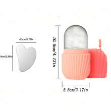 面部冰滚轮套装：1个冰滚轮+1个刮痧板——缓解面部和身体浮肿，祛除血瘀，疏通经络，滋养肌肤，减少皱纹，改善肤质和弹性，提亮肤色。冰敷按摩可缓解身体酸痛和疲劳。 - A - 查看 6