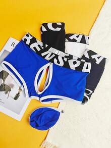 3-Pack Men's Cooling Boxer Briefs,Men's Sexy Mid-Rise Boxer Briefs - Cutout Back Design & Removable Inner Pocket,  Breathable And Comfortable Boxer Shorts, Elastic Sports Shorts, Suitable For Outdoor Sports & Casual Wear Men's Casual Underwear For Everyday Wear, Lightweight And Comfortable Briefs, A Great Gift For Him. - Random Color 3 Pack - View 7
