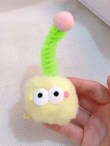 3个可爱有趣的毛绒球发夹，适合日常佩戴 - 彩色 - 查看 7