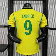 [48-Hour Shipping] Brazil National Team 2026-2027 Season Home Yellow Short-Sleeve Football Jersey, Player Version, Numbers 7 / 9 / 10 / 11 - Số 9 - Xem 1