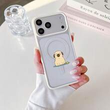 マグネット式黄ばみ防止 | 高級感あふれる2in1アクリルマグネット式スマホケース！スタイリッシュで手触りも良く、実用的な保護機能とマグネット式・耐衝撃設計を融合させた、高級感あふれるケースです。 パグケース  11  17e 手机壳  17e 手机壳 家族、恋人、友人、そして子供たちへのプレゼントに最適です。  15/16 Pro Max/Apple  Air/12 Pro Max/14 Pro/ 13 pro/17 Pro Max/16/13 Pro Max/14/16 Plus/13/14 Plus/15 Plus/16e/14 Pro Max/15 Pro/11 Pro Max/16 Pro/17/15 Pro Max/12 Pro/11 Pro/12/17 Pro/17e - ホワイト - チェックする 15