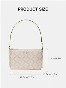 Kate Spade Túi đeo vai và túi xách tay có mặt dây chuyền hoa đặc trưng của KS, dây đeo điều chỉnh được. - Màu be - Xem 8