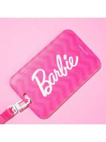 Barbie Miniso Cartoon Card Holder With Lanyard - School Card, Bus Card, ID Card Sleeve - Anti-Loss Hanging Badge Protector - Rectangle - View 11